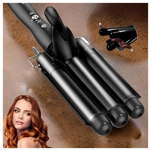 Modelador De Cachos Tri Ondas 3 Em 1, Ondulação Em 3D, Revestimento Em Cerâmica, Ondas Definidas, Profissional, Para Todos Os Tipos De Cabelo, Marca VARENZIA