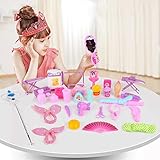 ● IMAGINATIVE PLAY - Dieses unterhaltsame Kit ist auch lehrreich. Dieses Set regt nicht nur zum Rollenspielspaß an, sondern fördert auch die Kreativität, verbessert die Feinmotorik und bringt ihnen die Grundlagen des Haarstylings bei.