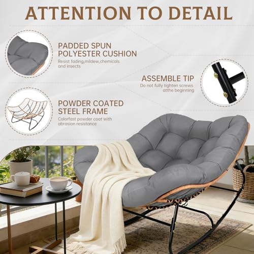 SUNCROWN Oversized Rocking Chair
