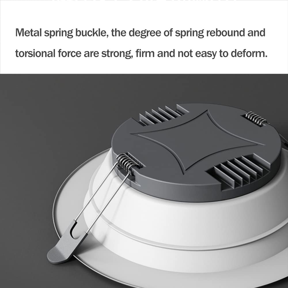 4 Sztuki 5W-18W Led Downlight 2 Cale, 3 Cale, 4 Cale, 5 Cali, 6 Cali Ultracienkie Wpuszczane Oświetlenie Sufitowe Ściemnialne Okrągłe Światło Panelowe Światło Punkt,18w
