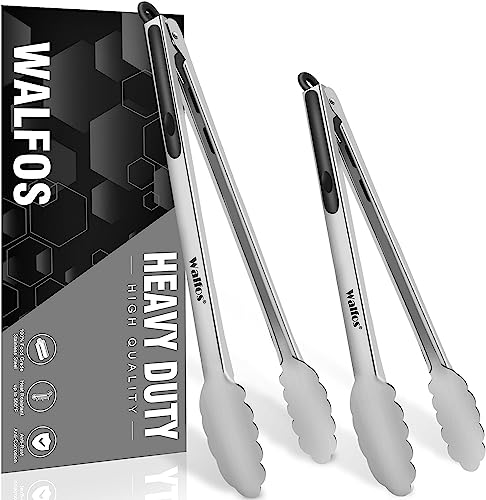 Walfos Grillzange, Küchenzange aus Edelstahl Kochzange Zange,...