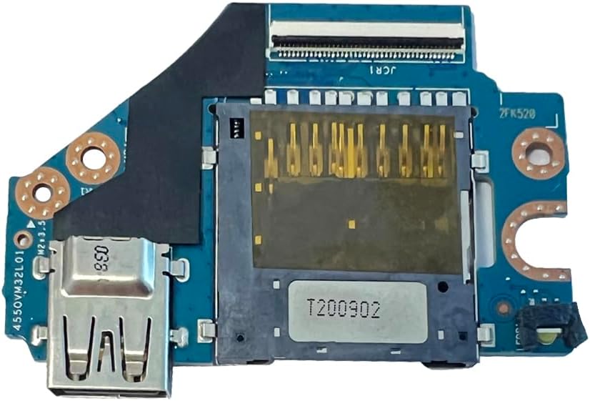 ZAHARA SD Card Reader USB Port Board Replacement for HP Omen 17-CB LS-H492P L57370-001 L61629-001 17-CB0002CA 17-CB0020NR 17-CB0092NR 17-CB1002CA 17-CB1010CA 17-CB1055CL