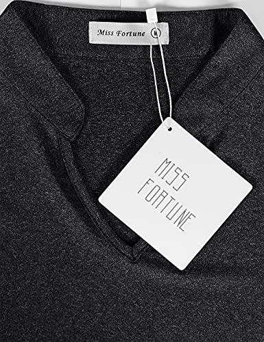 Miss Fortune Golf Shirts Women,Plus Size Athletic Tennis Tops For Women Loose Fit Short Sleeve Running Workout Yoga Cool Gym Activewear Polo Tshirts Outdoor Exercise V Neck Sport Clothes, Black 2Xl #TOP3