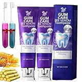 Rolimey Viocore Toothpaste With Bee Venom For Dental, Gum Care & Enamel Strength - Breath Freshening Formula,Daily Cleaning (SIZE-2Pcs, Natürliche Pfefferminze)