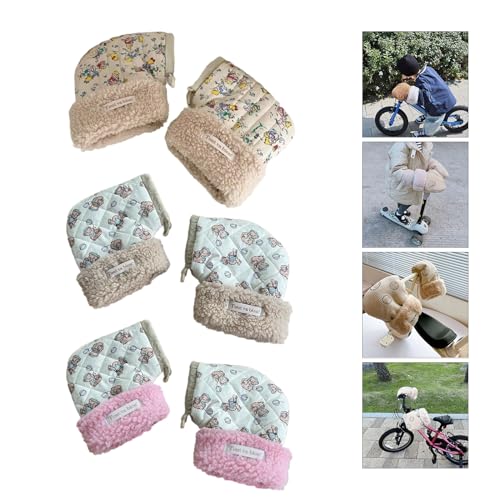 1 Pair Children's Scooter Gloves Cartoon Printed Balance Car Mittens Warm and Soft Hand Muffs for Outdoor Activities2