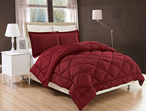 Image of PINDIA 200 GSM Microfiber Single Bed Comforter /Blanket - 90 x 60 Inch, Maroon