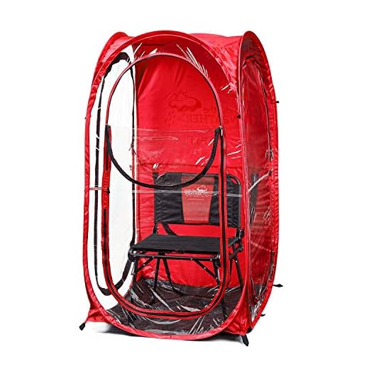 Under the Weather Red MyPod 1 Person Pop-up Weather Pod. The Original, Patented WeatherPod