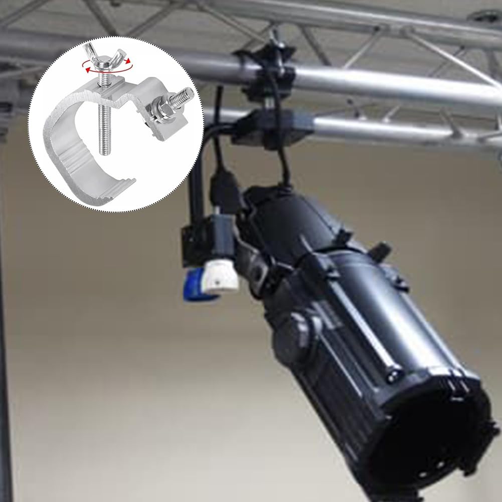 Morsetti per Luci Scena, Morsetto per Luci da Palcoscenico, 35-55mm Morsetto per Traliccio Luci,per Strutture per Palco,Gancio Morsetto da Palcoscenico per Altoparlanti o Accessori di illuminazione