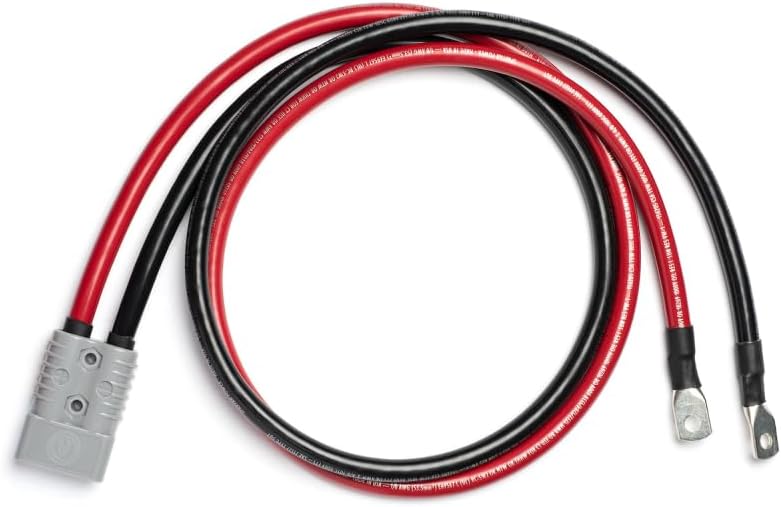 Spartan Power 2 AWG 2 Foot Battery Cable Quick Connector SP120A and 3/8" Ring Terminal