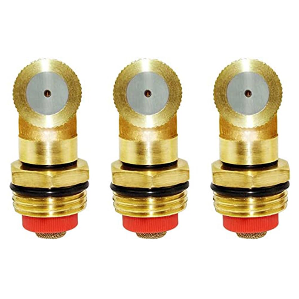 Sohnvwtgd Men's Brass 1Hole Misting Spray Nozzle Garden Sprinklers 1/2" Npt Irrigation Connector Water Sprinklers Mister Heads Fitting With Fier Mesh (Pack Of 3)