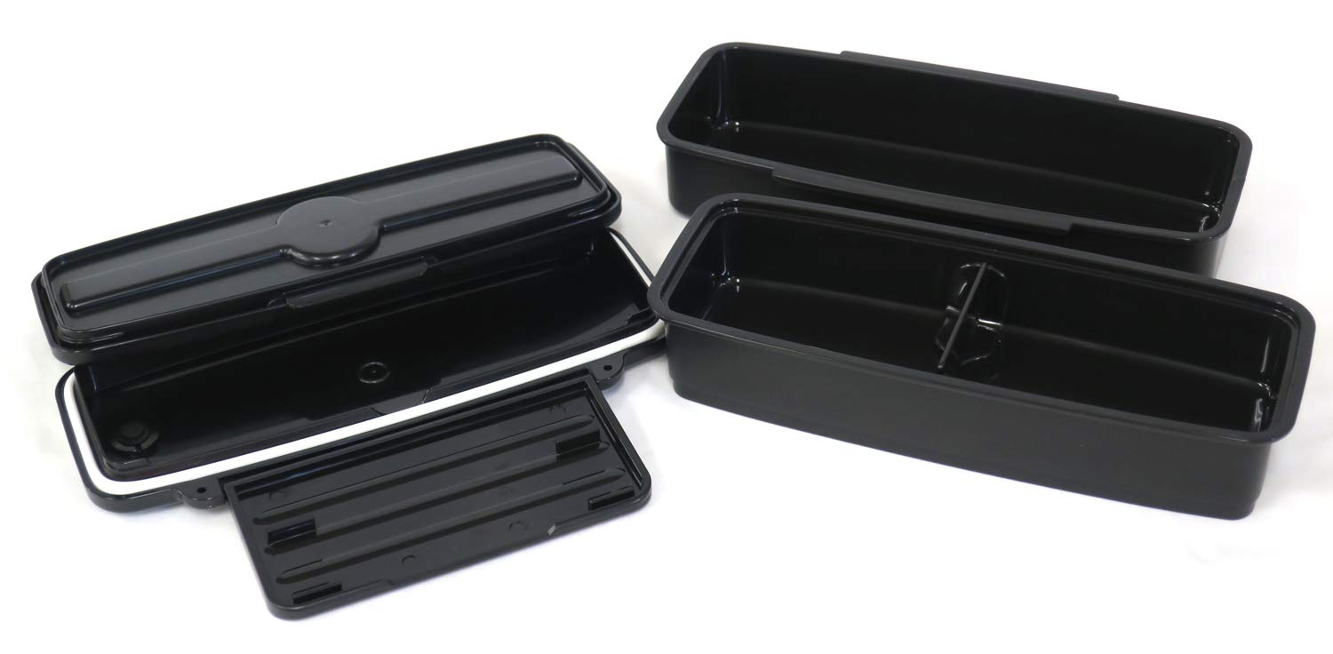 Osk Bento Stripe Lunchbox 860 ml Réchauffable Micro-Ondes ou Crudités Compatible Lave-Vaisselle avec Baguettes