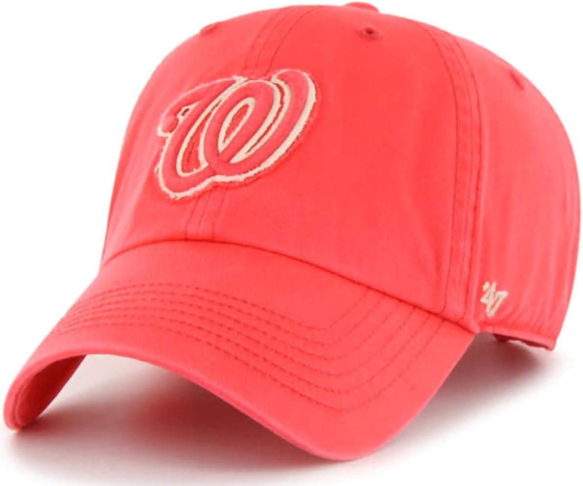 47 MLB Perfect Game Primary Logo Clean Up Adjustable Hat Cap, Adult One Size