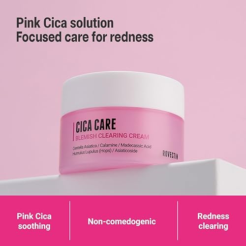 Miniatura 2 de ROVECTIN Crema limpiadora de manchas Cica Care para piel propensa al acné para calmar la irritación de la piel y mejorar la grasa, el sebo y los