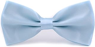 Men Pre Tied Silk Formal Tuxedo Bow Tie, Teen Boy Tux Bowtie For Wedding Large Necktie Christmas or Father Day MBT3