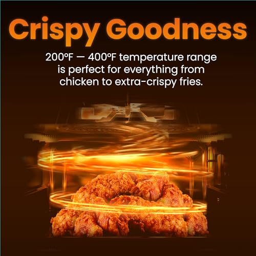 CHEFMAN 2 Qt Mini Air Fryer – Digital Space-Saving Compact Air Fryer with Nonstick and Dishwasher Safe Basket, Quick & Easy Meals in Minutes, Features Digital Timer and Shake Reminder – Red