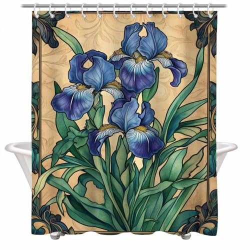 Rideau douche 150x180 imperméable en polyester lavable à séchage rapide - 2