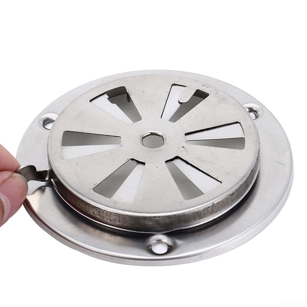 BBQ Smoker Air Vent – 2 Stück, Edelstahl, 95 Mm, Für Perfekte Luftkontrolle Beim Grillen