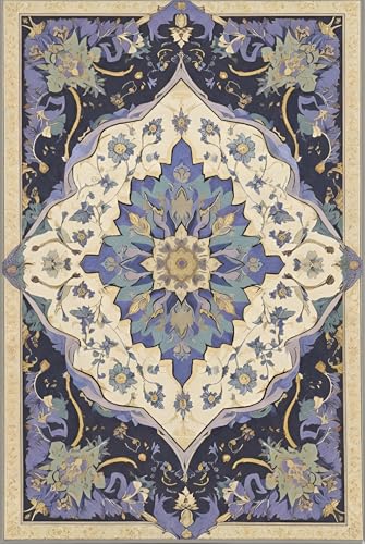 Image of Premium 3D Printed Carpets for Living Room | Carpets for Hall | Bedroom | Living Area | 3x5 Feet Rectangular