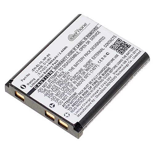 cellePhone batería Li Ion Compatible with Casio NP 80