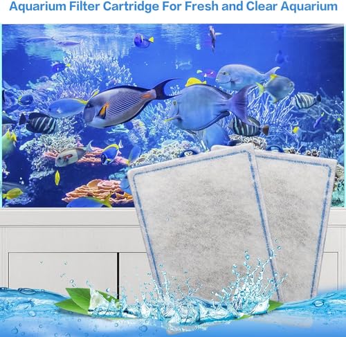 Image of xbbwmrs 12-Pack Large Aquarium Filter Cartridges Compatible with Whisper Bio-Bag Power Filters - Assembled