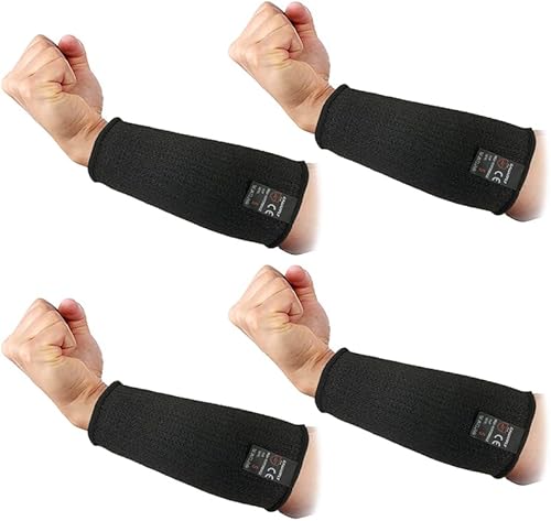 CAWANFLY 2 pares de fundas protectoras para brazos, resistentes a los cortes, protectores de brazo antiabrasión, brazalete de seguridad para jardín,