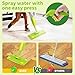 Lullulii Kids Spray Mop, Fun & Functional Toddler Mop Cleaning Set,Real Working Mini Mop, Pretend Play Toy –Includes Spray Bottle,Washable Microfiber Pads, Montessori Kids Cleaning Toy Set -Green