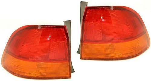 Miniatura 6 de Para 1996 1997 1998 Honda Civic luz trasera lado conductor unidad HO2800117 4dr para sedán cuarto panel montado-reemplaza 33551-S04-A02