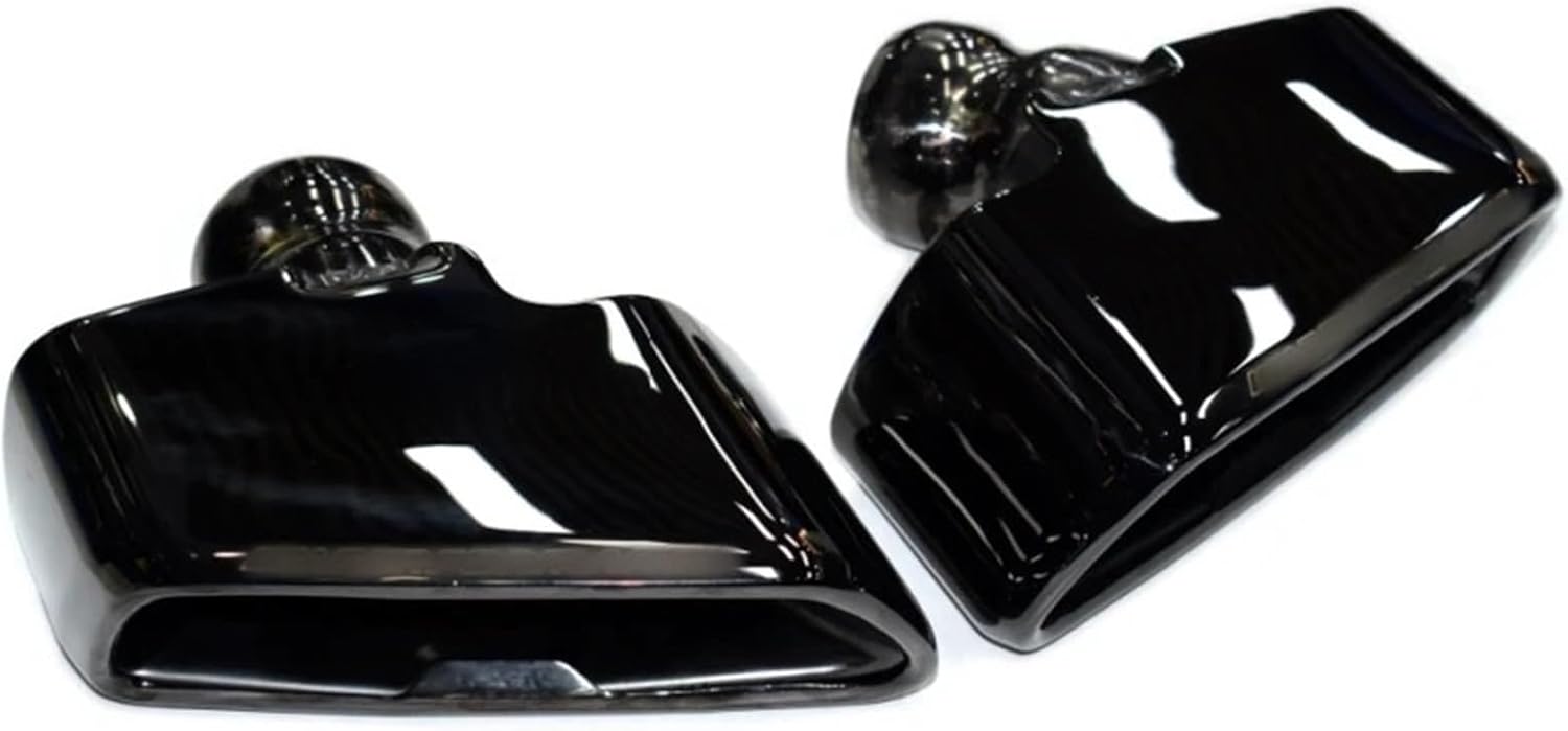 Compatible with BMW 5 Series G30G31G38 520d525i530i540i Exhaust Pipe Modification MP Square Tailpipe Exhaust Head 2017-2023(A Style)
