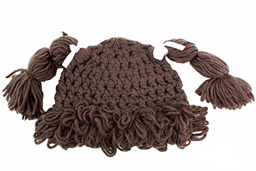 Dorfman Pacific Kindercaps Brown Knitted Pig Tail...