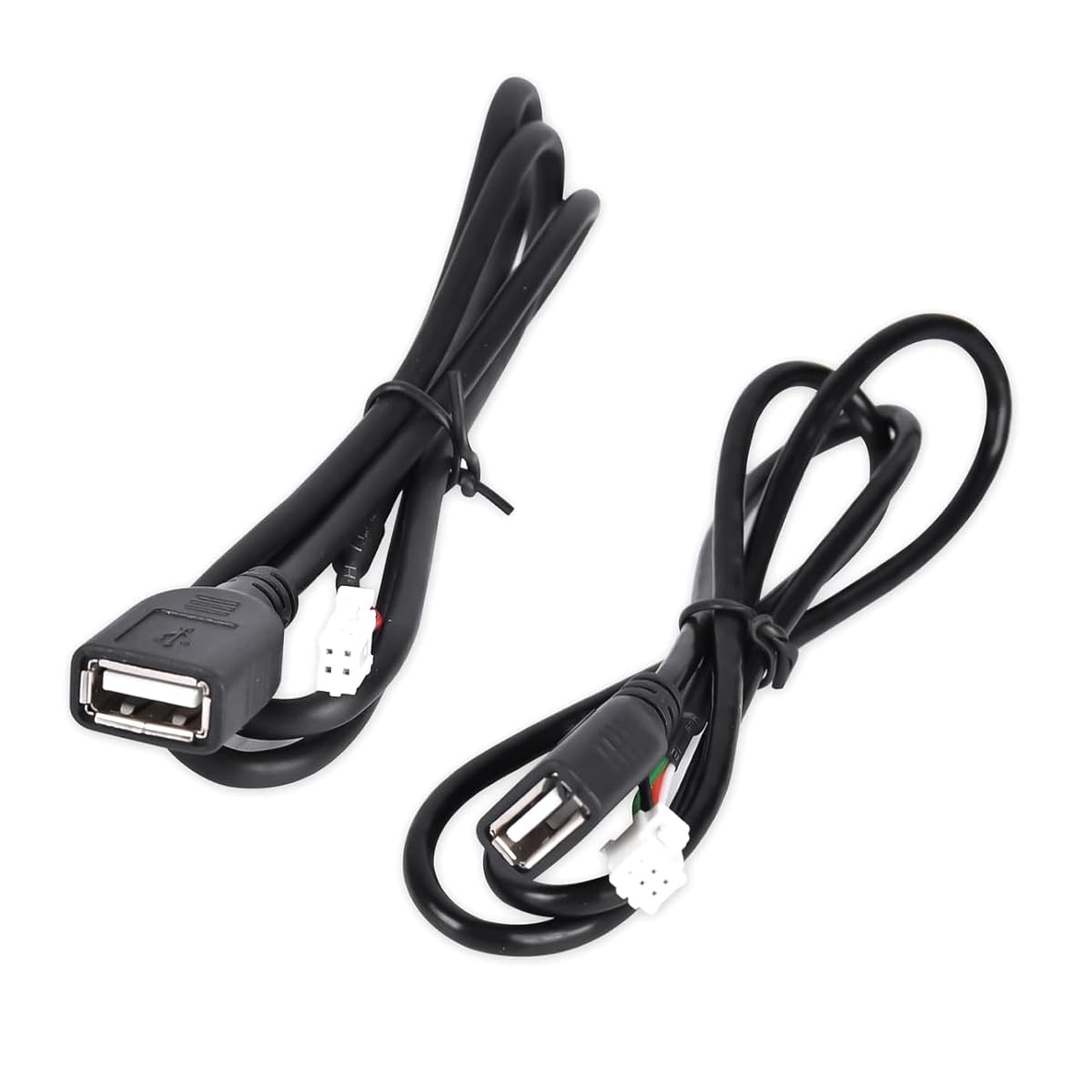 Pack Of 2 Car USB Cable Adapter Universal 6 Pin USB Extension Cable Adapter for 15 Car Radio Stereo Radio-image-43
