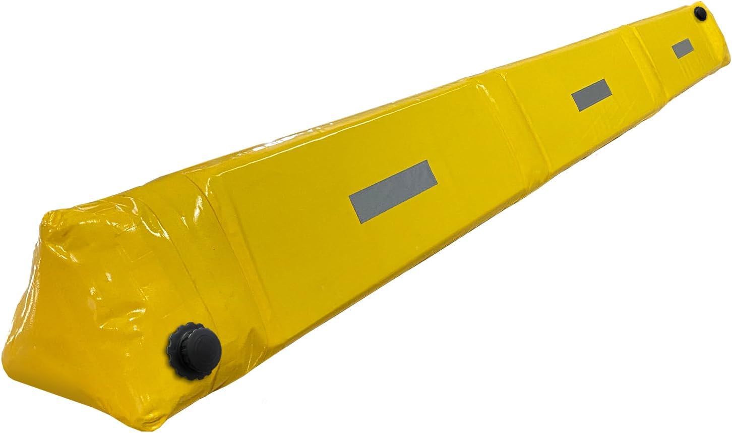 Flood Barrier 10Foot Length 12Inch Height, Flood Sandbag Alternative, Water Filled Flood Control Barrier,Reusable PVC Flood Prevention Tube, Lightweight Water Barriers for Door Garage Home