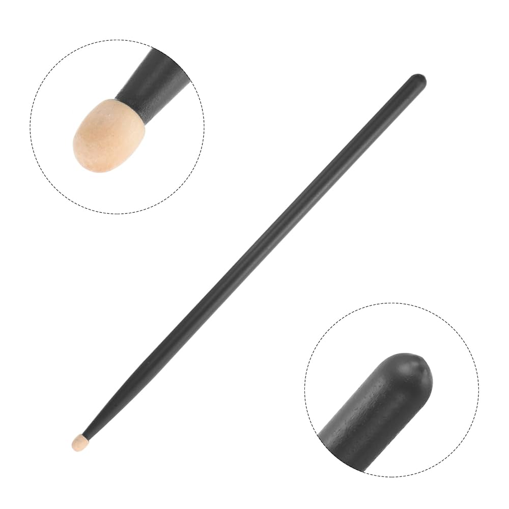 Sourcing Map 3 Pairs Maple Wood Drumstick Anti Slip Handle Grips 5A Blue Classic Drum Stick Wood Tip For Drumming Musical Instrument Percussion