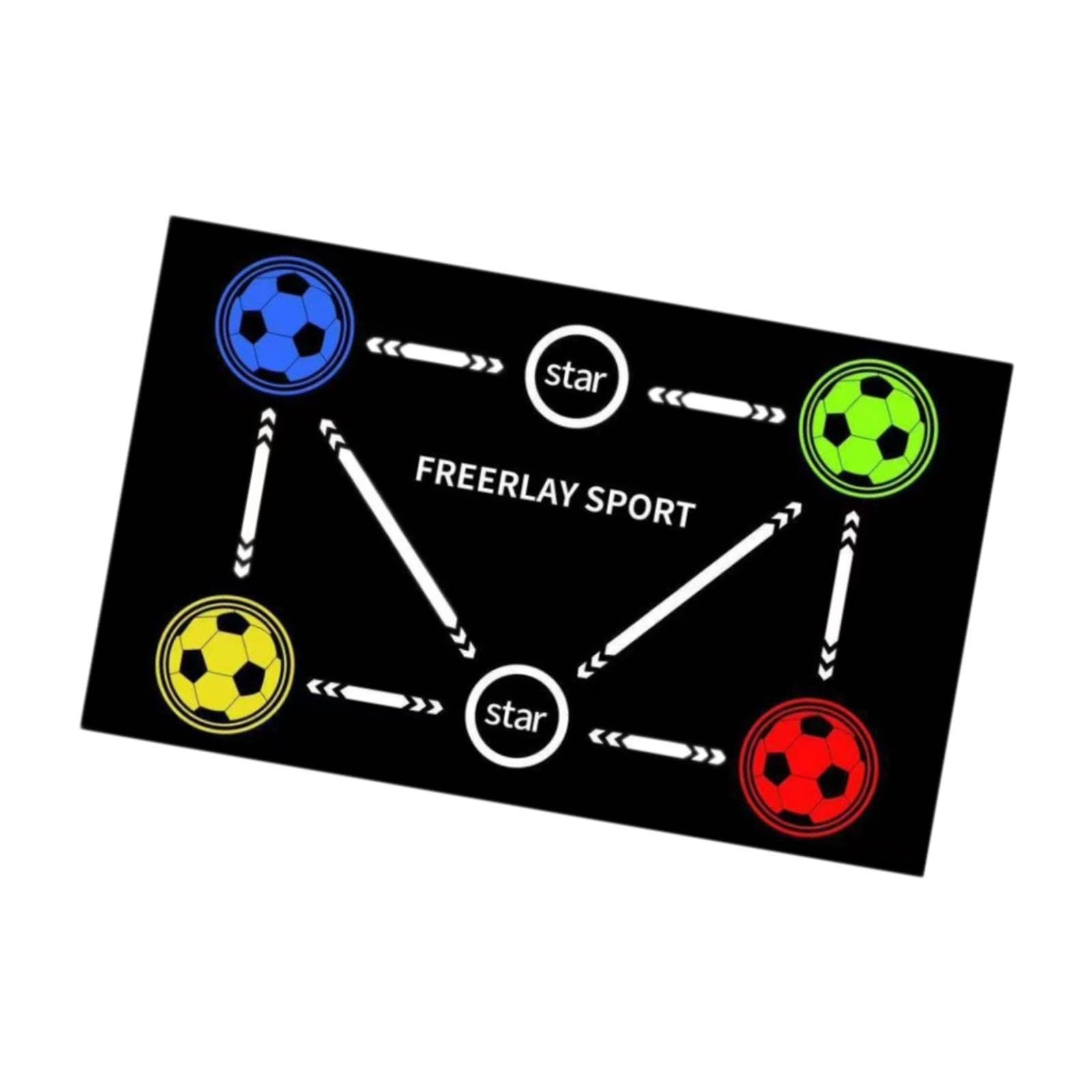 Menolana Football Training Mat Dribble Training Mat Wear Resistant Multiuse Training, Equipment Football Mastery Mat for Home, Kids