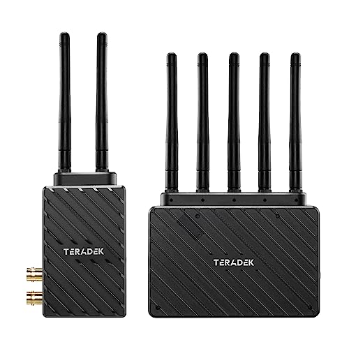 Teradek Bolt 6 LT 1500 Wireless Transmitter and Receiver Kit, Video Transmission System with Zero-Delay and 10-Bit HD Video, 3G-SDI/HDMI, Up to 4Kp30 / 1080p60, 15000FT Range