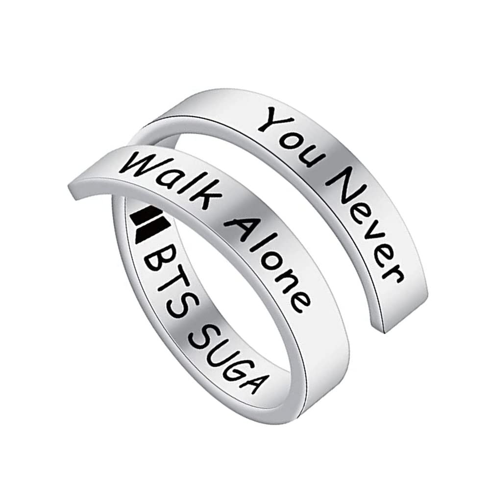See full amazon price history chart for University Trendz BTS Bangtan Kpop Ring - BTS Suga You Never Walk Alone Ring for BTS Fans University Trendz BTS Bangtan Kpop Ring - BTS Suga You Never Walk Alone Ring for BTS Fans (B0BTDLP248) Amazon Price History, Amazon Price Tracker