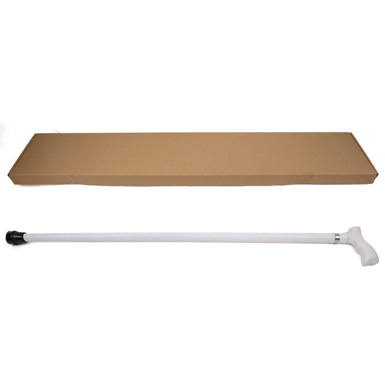 Bastón de Caminar Madera Blanca con Mango Ergonómico – Ligero y Resistente para Hombres Mujeres Ancianos, Uso Diario, Regalo & Colección