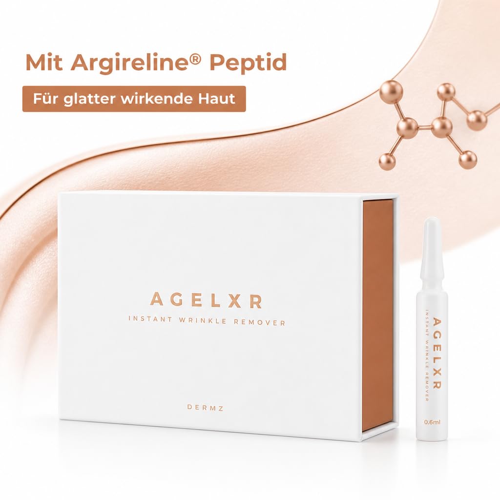 Sérum Instantané Anti Rides - Anti Taches et Anti Cerne Yeux - Crème Visage Anti-Âge à Base d’Argireline® - Raffermissante et Liftante - AGELXR (30 Ampoules à 0.6ml) - pour Femmes et Hommes