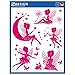 Price comparison product image AVERY Zweckform Fairies Window Decorations, 8pcs/Sheet, Glossy, Waterproof, Removable, Reusable, Self-Adhesive Stickers for Windows, Doors, Walls, Girls, Princess, Rosa
