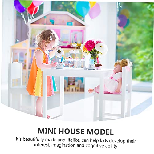 Lurrose 1 St Mini-naaimachine Peuter Huishoudelijk Speelgoed Miniatuur Naaimachine Speelhuisje Naaien Speelgoed Ambachtelijke Machine Modellering Naaister Modellen Tram- Legering Pedaal - Image 7