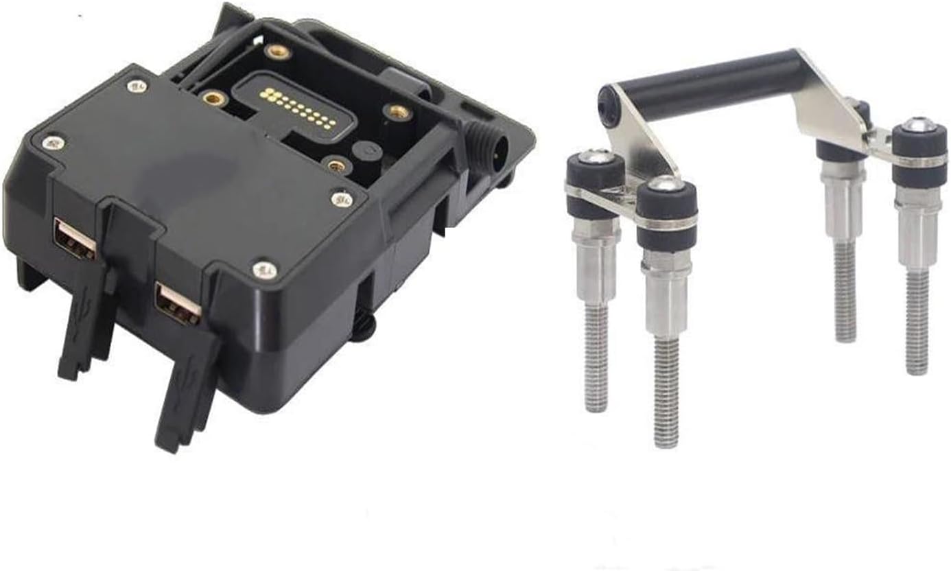 Phone GPS Navigation Bracket Holder for F900R for F900XR for F 900 R for F 900 XR 12mm Handlebar Mobile Navigation Bracket USB Charging(2)