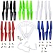XiaoPengYo Spare Parts Propellers + Landing Skids + Blade Protecting Frame Propeller Protecting Frame Compatible for Syma X5 X5C X5C-1 X5A Quadcopter