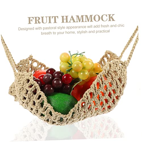Cesta colgante de frutas multi-funcional que ahorra espacio en encimeras con su diseño único 8