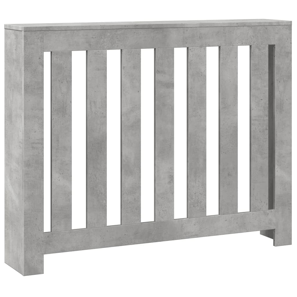 vidaXL Radiator Cover Concrete Grey 104 x 20 x 82 cm Engineered Wood