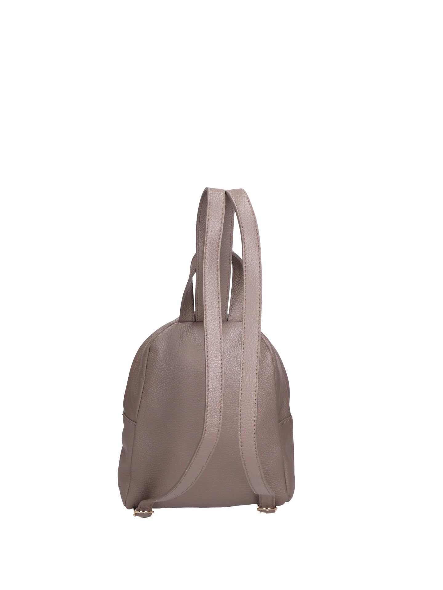 Gave Lux Mochila de mujer auténtica piel dólar. Producto artesanal. Fabricada en Italia GLX220651523FBG Cuero Oscuro 22x26x8 cm