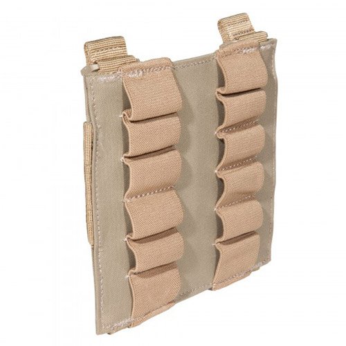 5.11 Tactical 12-Round Shotgun Pouch, Waterproof Coating, Secure Elastic Band Slots, Style 56165