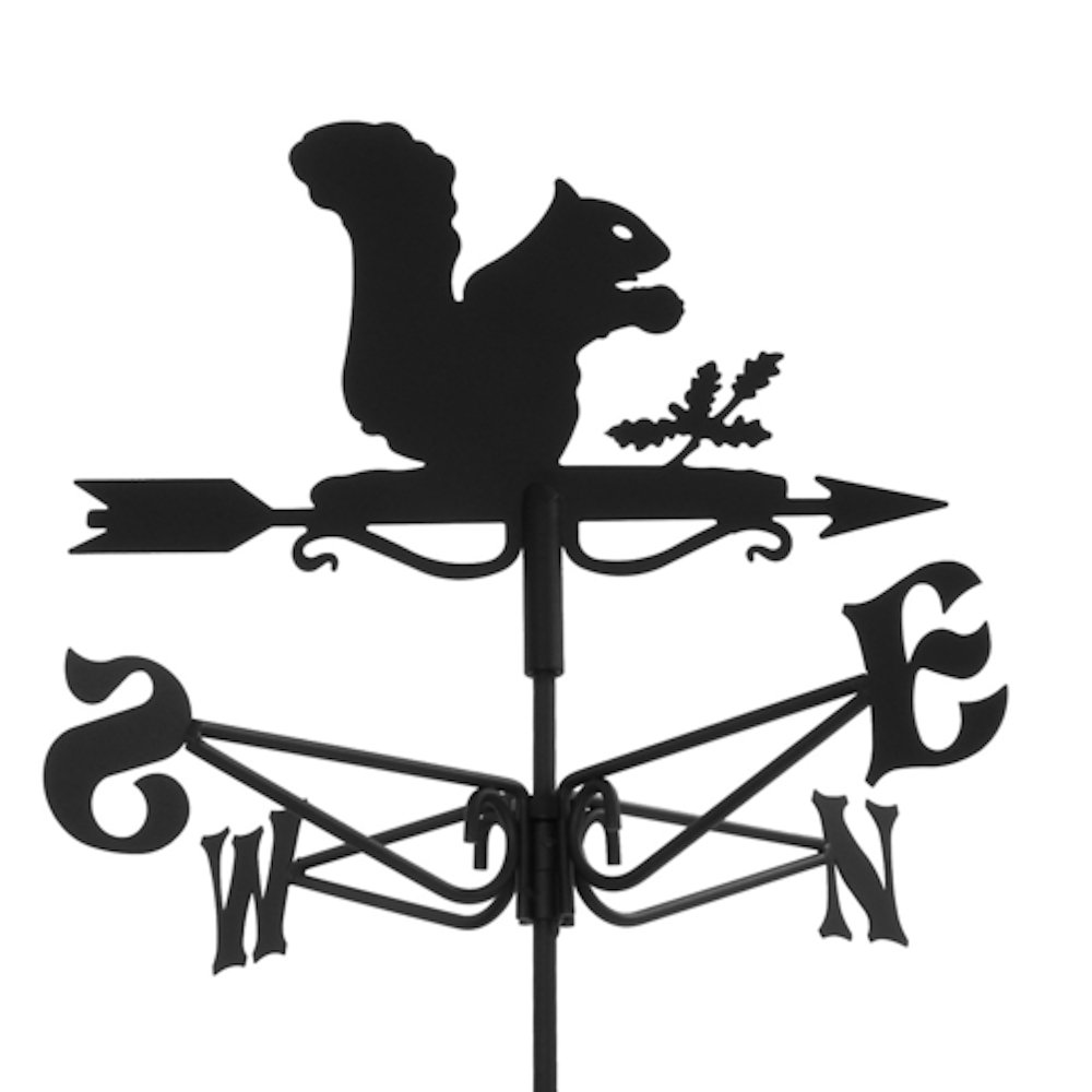Espira Squirrel Mini Weathervane - Black