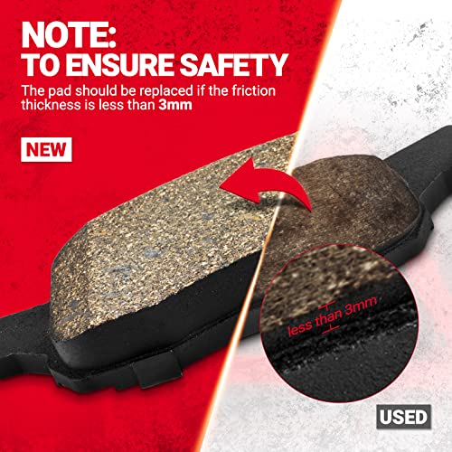 Brake Pads, Marsflux Front Ceramic Brake Pads Kits Compatible With Grand Cherokee 1999-2002 Akebono Caliper, Grand Cherokee 2003-2004 All Trim Levels Replace Eht945H,Cp945,D945Ct,Cmx7846,Ss7846X #TOP7