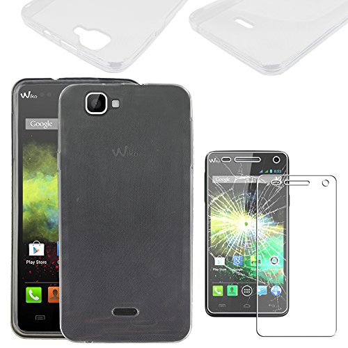 ebestStar - Coque Compatible avec Wiko Rainbow, Rainbow 4G Etui Housse Silicone Gel Anti-Choc Ultra Fine Invisible, Transparent + Film Verre Trempé [Appareil: 146 x 74 x 10mm, 5.0'']