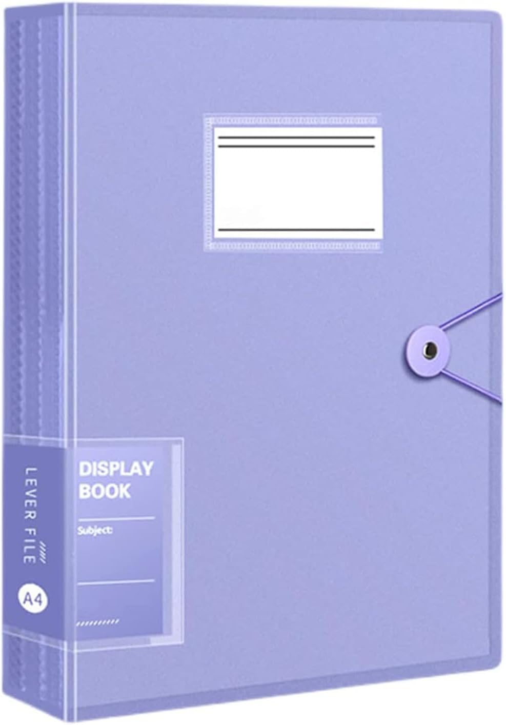 athus Display Book Folders, A4 Size Project Presentation Book Binder with 30 Clear Plastic Sleeves File Folder Portfolio Folder for Organizing Data, School,Office, Purple