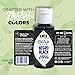 ENCO Natural Food Coloring Gel No artifitial dyes - Vibrant colors for Icing, Buttercream, Fondant (1.41 Ounce (Pack of 1), Black)